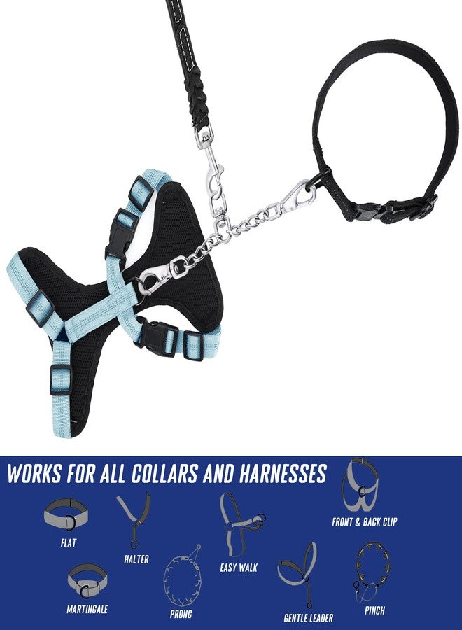 DEYACE Leash Backup with Dual Clasps Prong Collar Safety Clip Stainless Steel Dog Safety Clip Collars and No Pull Harness Connectors - Image 5
